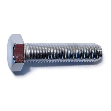 Midwest Fastener Class 8.8, M12-1.75 Hex Head Cap Screw, Chrome Plated Steel, 50 mm L, 5 PK 79985
